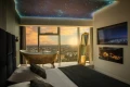 apartament sky tower złota wanna