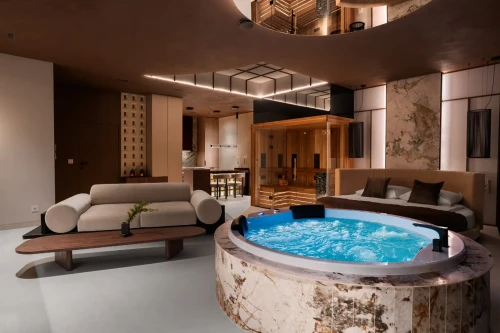 Apartament z jacuzzi i sauną - Sky Tower Wrocław